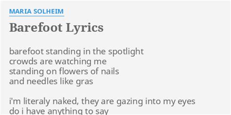 barefoot lyrics